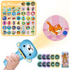 Bear Projector Flashlight with 10 Discs 80 Images, Cool Bear Educational Learning Toys for Boys Girls Ages 3 4 5 6 7, Kids Flash