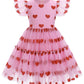 Imekis Toddler Valentines Day Outfit Girl: Valentines Day Dress Kids Princess Tulle Dresses Cupid Photoshoot 5Th 6Th Birthday Te
