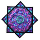 BVCY Flow Star(UV Reactive) Spinning Cloth Beginners Juggling and Skill Toy Easy to Rotate Double Sided Printing Dapo Star Blue&