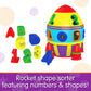 The Learning Journey Early Learning - Rocket Shape Sorter - Toddler Toys & Gifts for Boys & Girls Ages 12 Months and Up - Award
