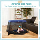 Dream On Me Travel Light Playard With Mesh Zipper Door In Navy