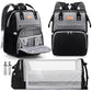 Lexiroman Diaper Bag Backpack, Large Capacity Multifunction Diaper Backpack With Changing Pad For Boy Girl, Travel Baby Bag For