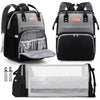 Lexiroman Diaper Bag Backpack, Large Capacity Multifunction Diaper Backpack With Changing Pad For Boy Girl, Travel Baby Bag For