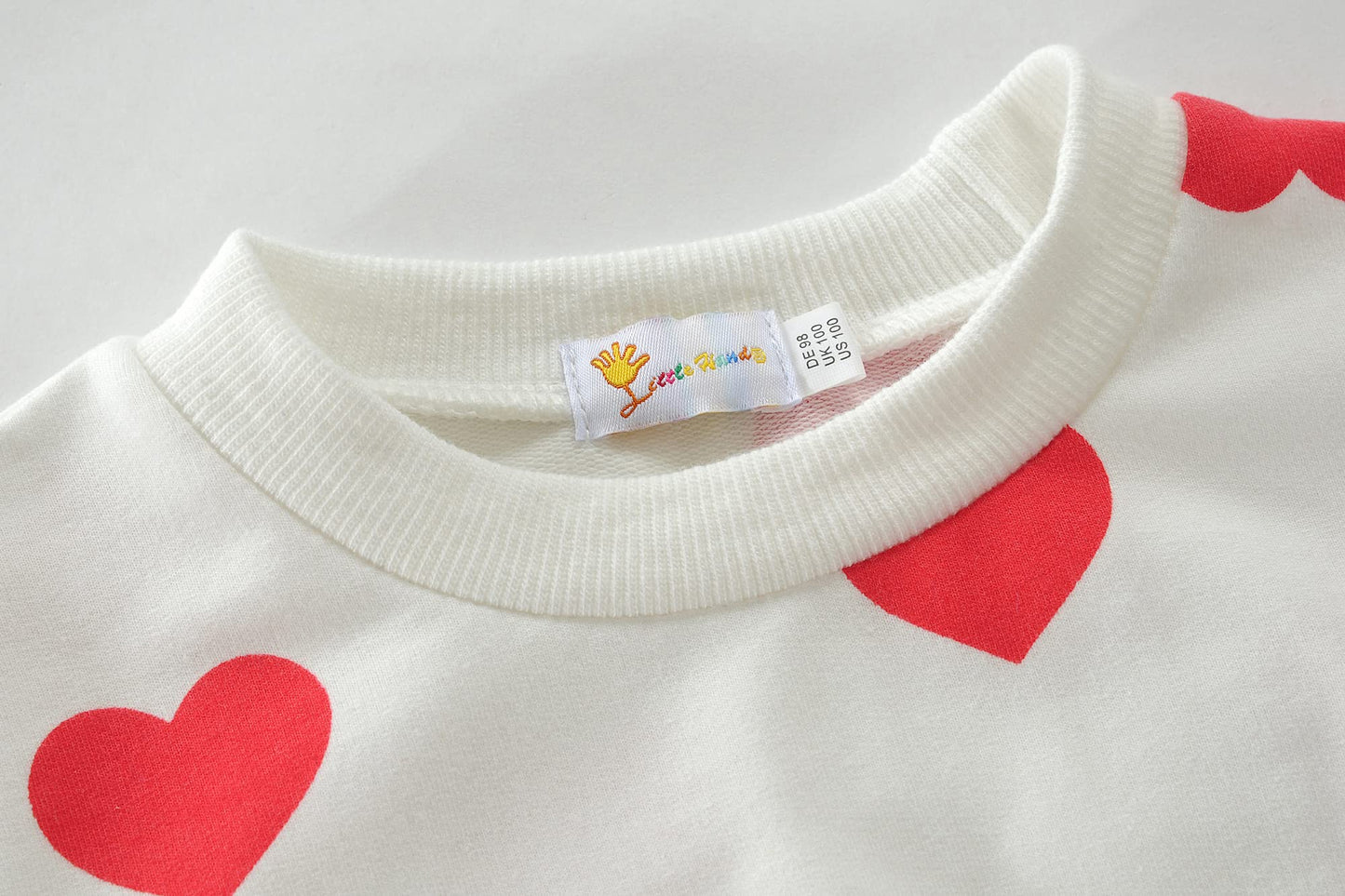 Toddler Girls Clothes Set Heart Print Girls Valentine'S Day Clothing Long Sleeve Sweatshirt Tops And Skirt Sets 2 Pcs Baby Pant