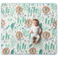 Babihior Play Mat - 50 x 50 Non-Slip One-Piece Crawling Playpen for Babies 0-6 Months