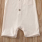 Iddolaka Newborn Summer Baby Boy Girl Romper Bodysuit Jumpsuit Playsuit One Piece Outfit Clothes (Light Yellow, 0-6 Months)