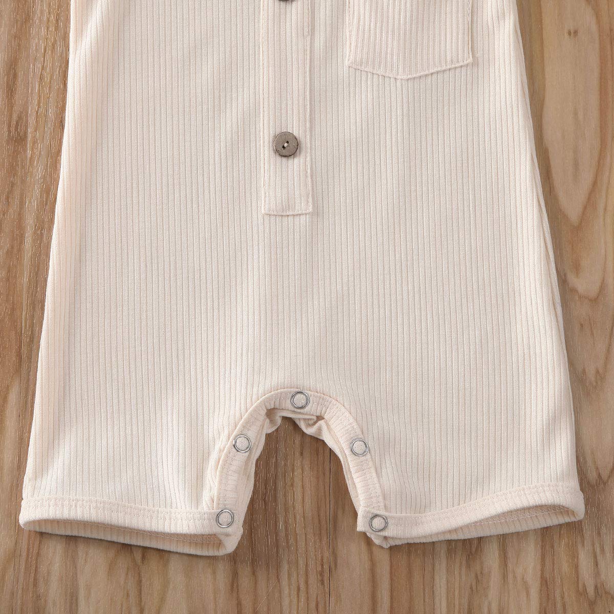 Iddolaka Newborn Summer Baby Boy Girl Romper Bodysuit Jumpsuit Playsuit One Piece Outfit Clothes (Light Yellow, 0-6 Months)
