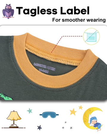 Daughter Queen Boys Pajamas 18-24 Months Summer Pjs Dinosaur Pj Sets Baby Toddler Cotton Short Sleeve Sleepwear Trex Jammies Din