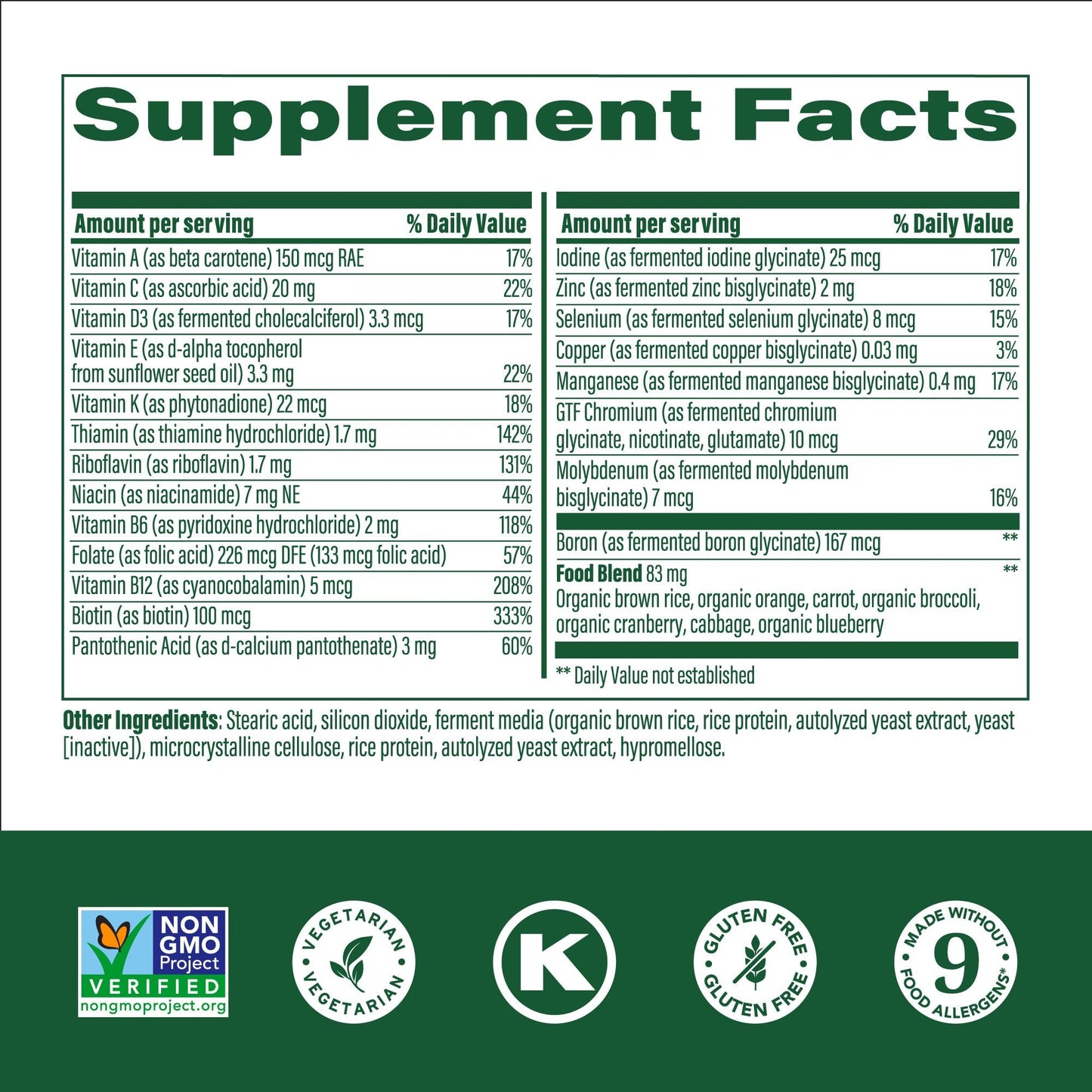 Megafood Kids One Daily Multivitamin - Convenient Mini Multivitamin For Kids - Kids Vitamins With Zinc, Vitamin C, B Vitamins &