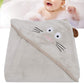 UBERSWEET Soft Highly Absorbent Kids Bath Towel, Put On/Off Easily Baby Bath Washcloths, for Baby Dry The Water Kids Shower(Brow