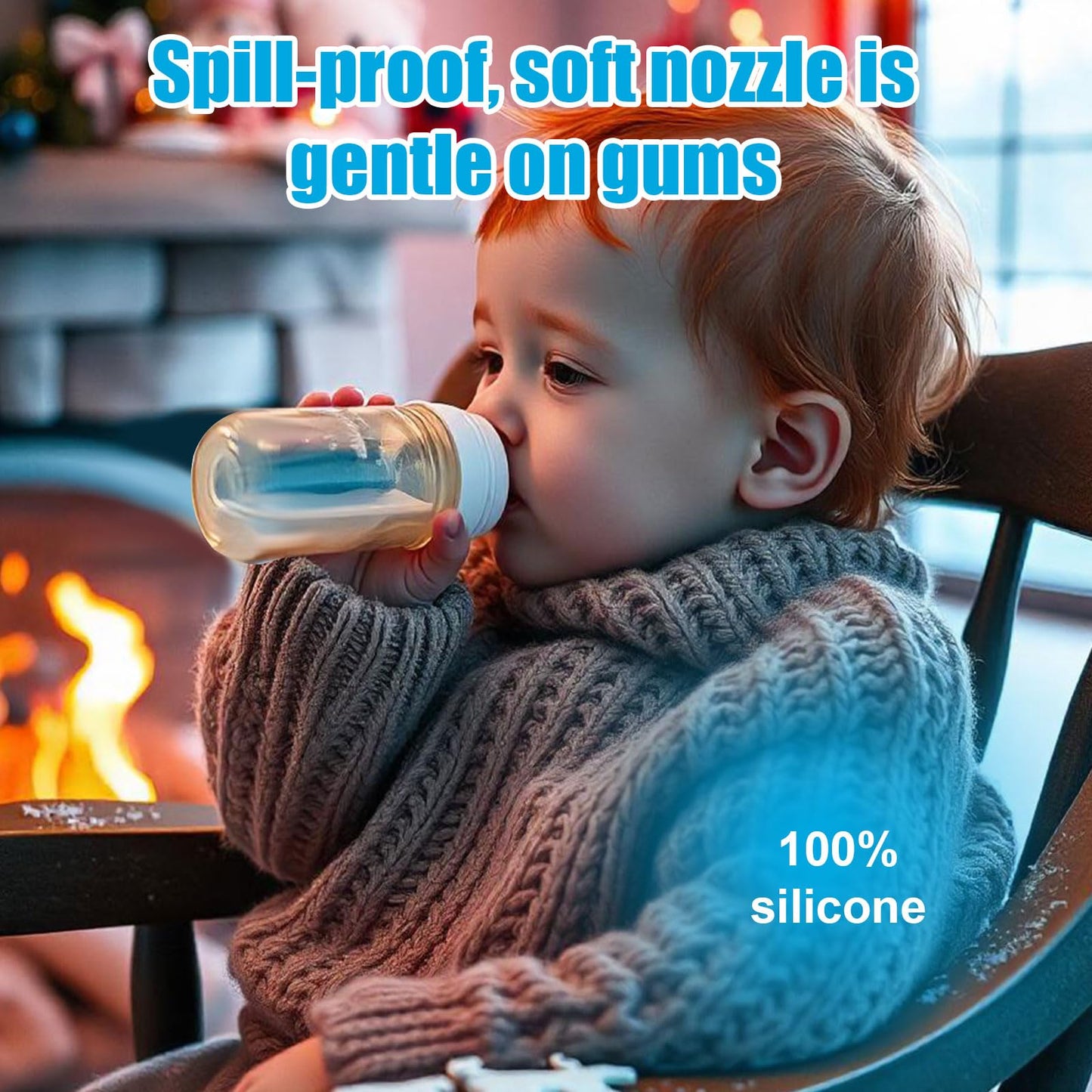 6Pcs Wide-Neck Nipple For Dr. Brown 'S, 100% Soft Silicone Baby Bottle Teat Sippy Straw Spout Nipple Replacement Accessories Bpa