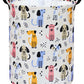 Duyiy Round Dog Pattern Laundry Hamper Laundry Basket Storage Basket Organizer Hamper Storage Bins For Clothes Toys Box Nursery