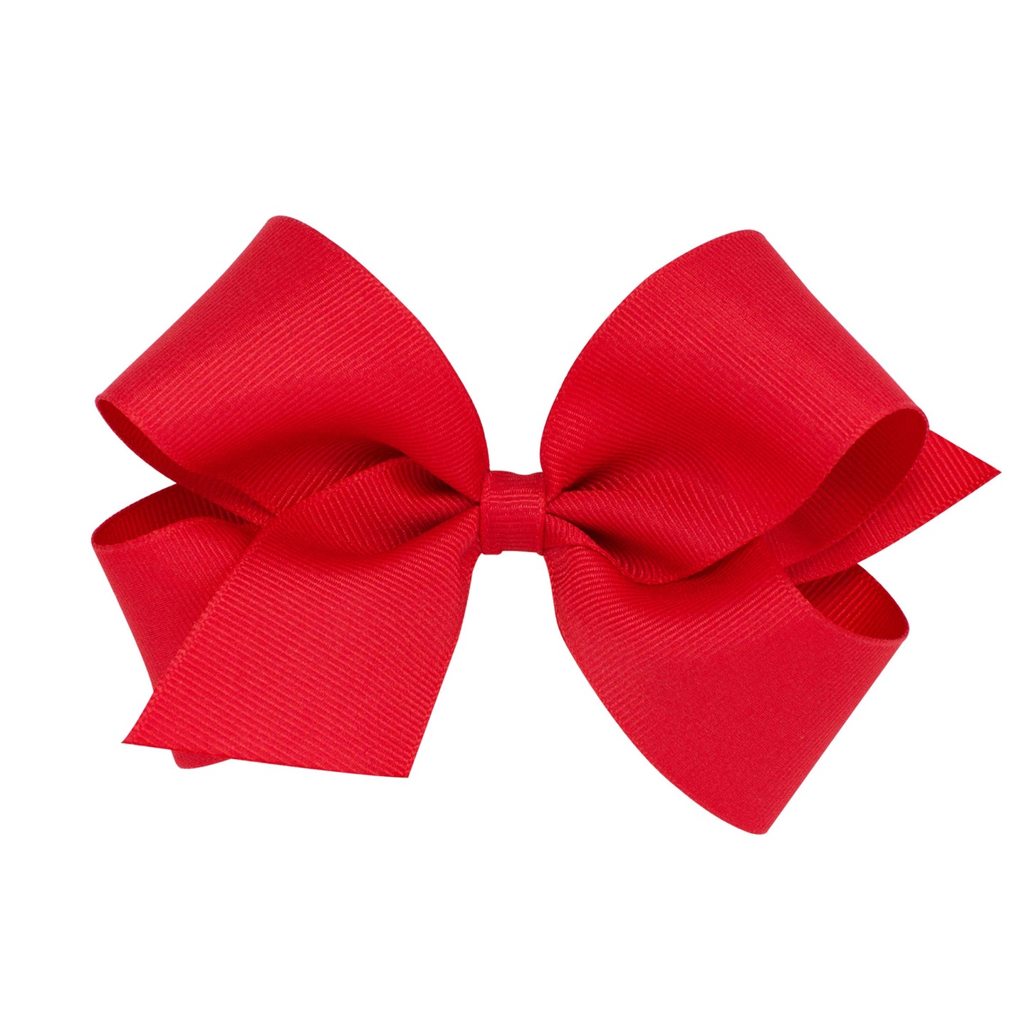 Wee Ones Baby Girls' Medium Grosgrain Hair Bow On A Weestay Clip W/Plain Wrap - Red,One Size