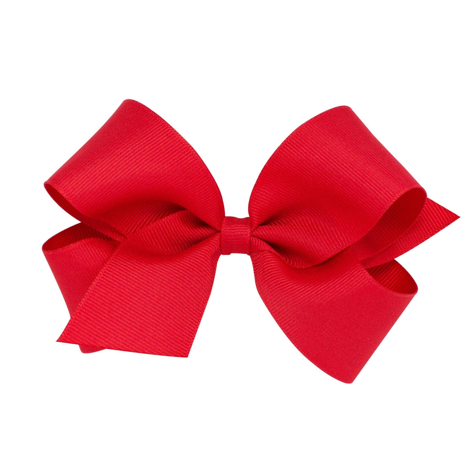 Wee Ones Baby Girls' Medium Grosgrain Hair Bow On A Weestay Clip W/Plain Wrap - Red,One Size