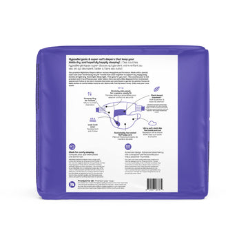Hello Bello Premium Overnight Baby Diapers Size 3, 24 Count, Unisex, Ultra Absorbent And Soft, Eco-Friendly Disposable Diapers F