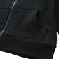 Romperinbox Unisex Solid Baby Sweatshirts Hoodies, Lightweight Full Zip-Up Jackets Coat 0-24 Months (Black, 0-3 Months)