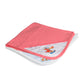 CATCUB Ultra Soft Cotton Jacquard Baby Hooded Towel Combo  Pack of 2 (Coral Pink, White)