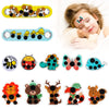 12 pcs Stick-on Fever Indicator Forehead Fever Kids Cartoon Stickers Temperature Fever Patch