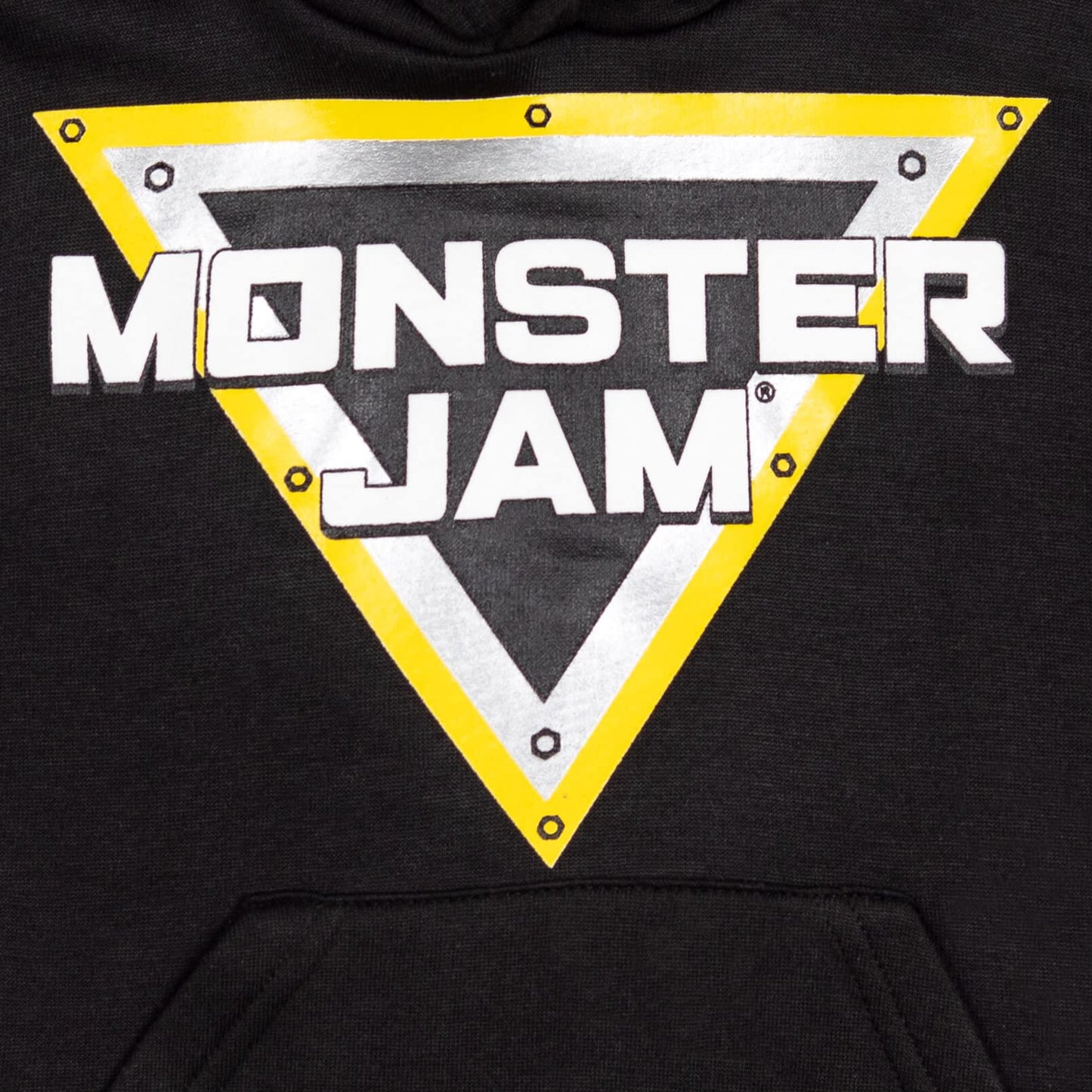 Monster Jam Trucks Logo Little Boys Fleece Hoodie Black 6