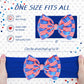 Lanmerry Hairband - 2Pcs 6 Inches Baby Girl Bows Headbands With American Flag And Stars, One Size Fit All, Wonderful Gift For 4T