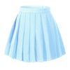 Beautifulfashionlife Girl'S Dance Costume Pleated Flared Skirts (Xs,Light Blue)