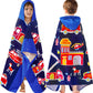 Voova & Movas Fire Truck Hooded Towels Soft Thick Cotton For Age 3-10 Years | Beach | Pool | Bath | Swim Towels For Boys, Blue F