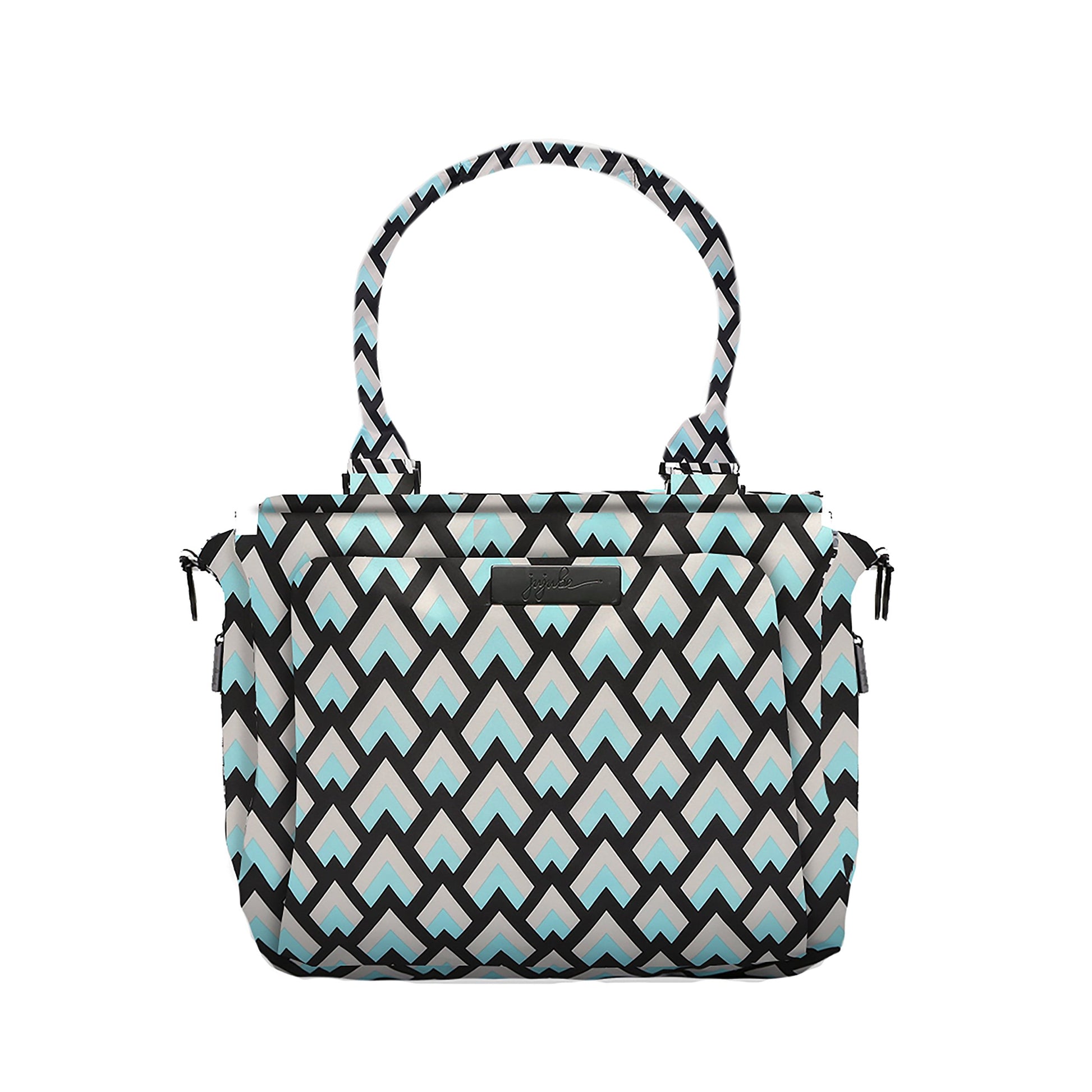 Jujube Be Classy Structured Multi-Functional Diaper Bag/Purse, Onyx Collection - Black Diamond