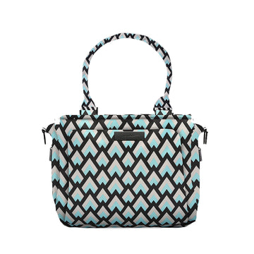 Jujube Be Classy Structured Multi-Functional Diaper Bag/Purse, Onyx Collection - Black Diamond
