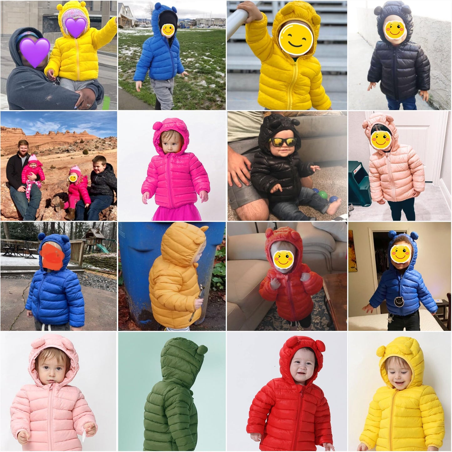 Cecorc Winter Coats For Kids With Hoods Light Puffer Jacket For Girls, Boys | Baby, Infants, Toddlers, 3T,Navy