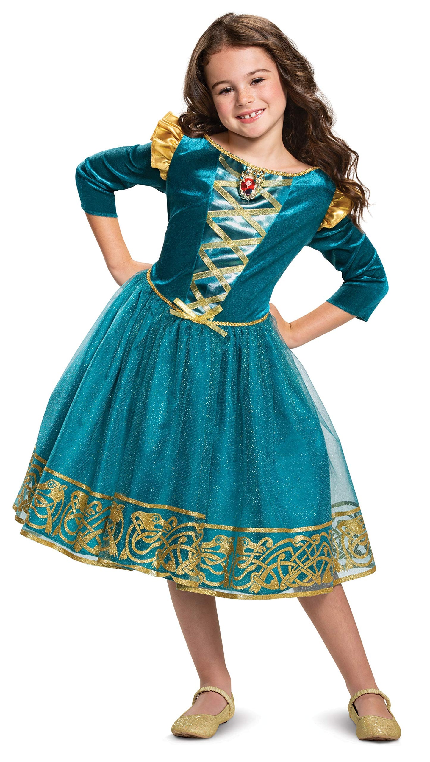 Disney Princess Merida Classic Girls' Costume, Blue