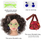 Atimigo Mirabel Dress For Girls, Mirabel Costume Halloween Cosplay Outfit Birthday Gift For Girls Kids With Wig Glasses Bag Size