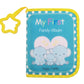 Buviagem Baby Soft Cloth Album; Babys My First Photo Book For Family Memery With Safe Mirror Holds 17 Photos Lovely Elephant Fam