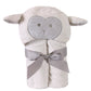 Stephan Baby Terry Plush Hooded Bath Towel, Lamb, 0-24 Months