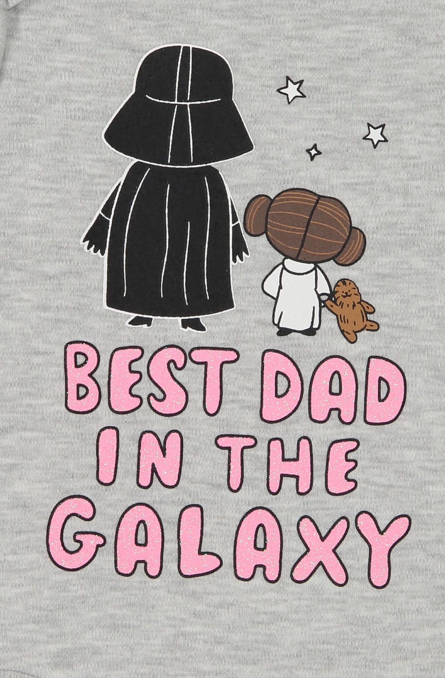 Star Wars Newborn Baby Girls Short Sleeve Baby Bodysuit Gray Newborn