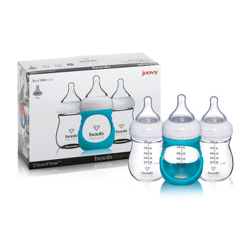 Joovy Boob Diamond 5 Ounce 3 Piece With Turq Sleeve, 1.21 Pounds