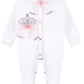 Lilax Baby Girl Jewels Crown Layette 3 Piece Gift Set 0-3 Months Pink