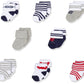 Luvable Friends Unisex Baby Newborn And Baby Terry Socks, Nautical, 6-12 Months