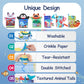 iPlay, iLearn Soft Baby Books 1 Year Old, Babies Animal Cloth Book 6-12 Month, Infant Touch Feel Crinkle Book, Toddler Carseat C