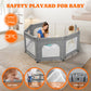 Portable Playpen For Babies And Toddlers With Foldable Adjustable Shape & Size, 21 Square Feet, Baby Fence