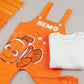 Finding Nemo Cotton Baby Overall Romper With Long Sleeve Tshirt For Newborn Infant Toddler - 2 Pieces - Boy Girl