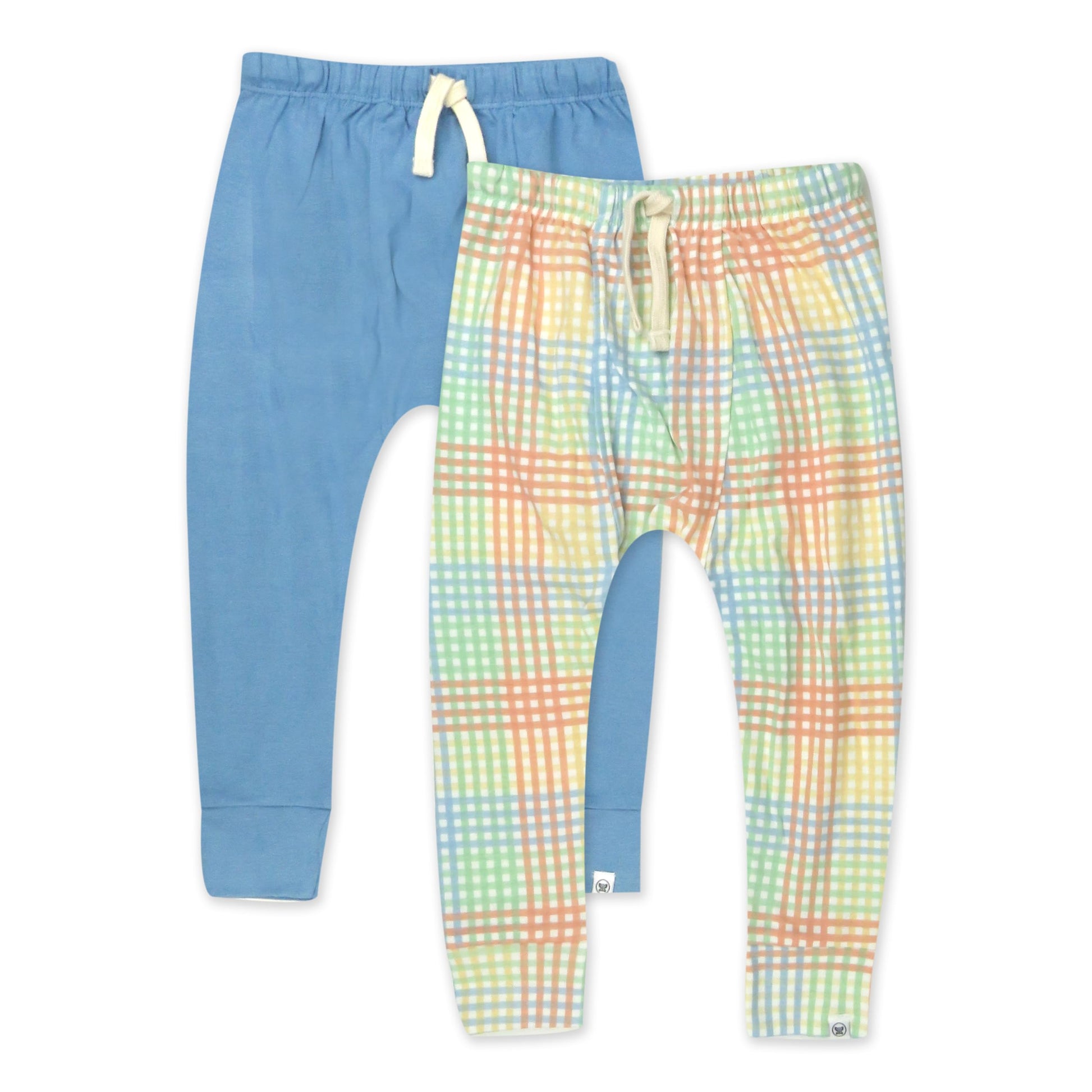 Honestbaby Multipack Honest Pants Joggers Pull On 100% Organic Cotton For Infant Baby And Toddler, Boys, Girls, Unisex, Seersuck