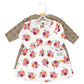Hudson Baby Infant And Toddler Girl Cotton Dresses, Autumn Rose, 0-3 Months
