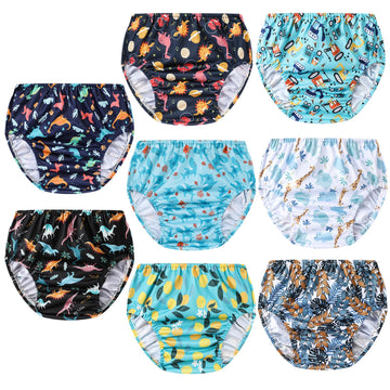 Smulpooti 8 Packs Reusable Plastic Underwear Covers For Potty Training And Waterproof Diaper Cover For Rubber Pants Boys 6T
