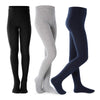 Petrass Girls Tights Toddler Cable Knit Cotton Footed Seamless Dance Ballet Baby Girls Leggings 3 Pack Greyblacknavy 5-6Y