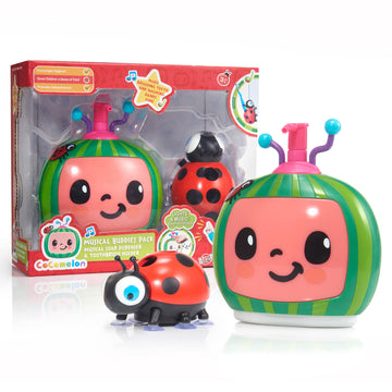 WOW! STUFF CoComelon Toys Musical Buddies | Singing Soap Dispenser and Singing Toothbrush Holder | Pre- School Learning Toy with