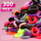 Ygdz Cotton Mini Hair Ties And Ponytail Holders Set For Toddlers And Kids: 300Pcs Seamless Elastic Multicolor Bands, Hair Access