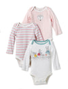 Lamaze Organic Baby Baby Girls' Long Sleeve Cotton Bodysuit, Snap Closure, 12 Months Red (La3204072I17)