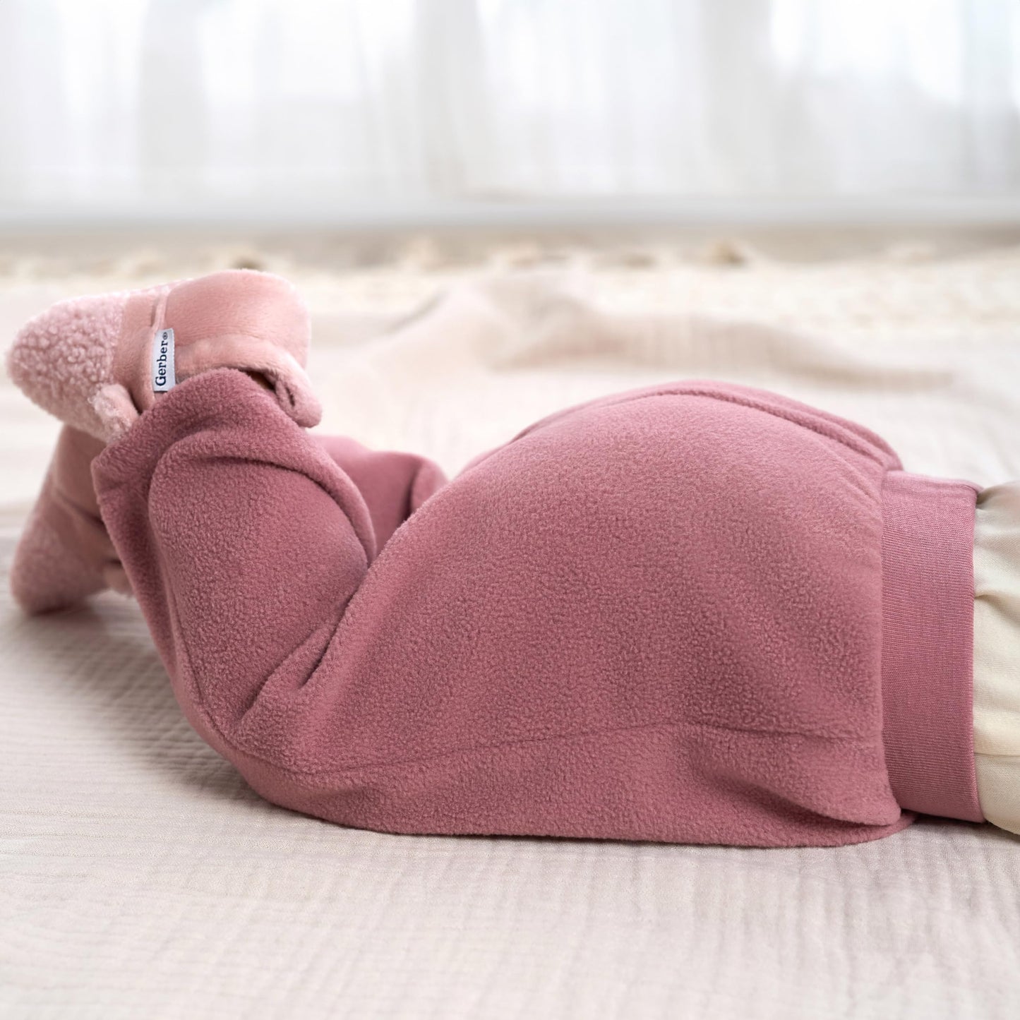 Gerber Baby Girl'S 4-Pack Microfleece Pants, Pink