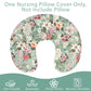 Hnhuaming Nursing Pillow Cover For Baby Girls Boys, Green Breastfeeding Pillow Cover, Stretchy Removable Feeding Pillow Case For