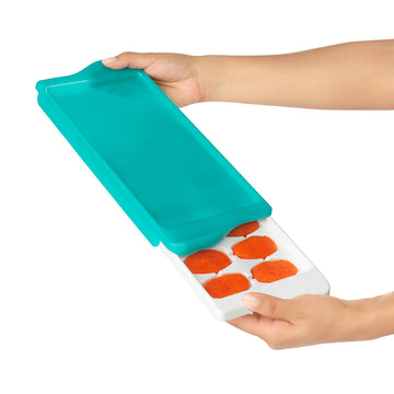 Oxo Tot Baby Food Freezer Tray With Protective Cover, 1-Pack, Teal